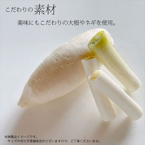 Eセット 生そば12人前(だし付き) + 辛味大根+ネギ